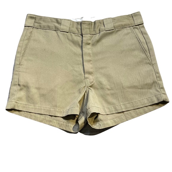 Dickies Pants - Vintage Dickies Khaki Shorts Talon Zipper